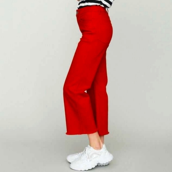 🎈Host Pick🎈Maje | Cropped High-rise Wide-leg Jeans - Picture 2 of 16